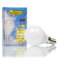 123inkt 123led E14 led-lamp kogel mat 2.2W (25W)  LDR01632