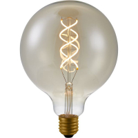 123inkt 123led E27 filament led-lamp globe G125 goud dimbaar 5W (30W) LF023925105 LDR06308