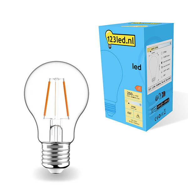 123inkt 123led E27 filament led-lamp peer 2.5W (25W)  LDR01786 - 1