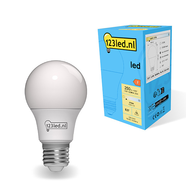 123inkt 123led E27 led-lamp peer mat 2.5W (25W)  LDR01758 - 1