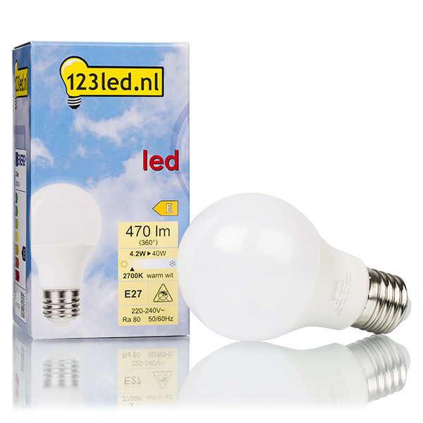 123inkt 123led E27 led-lamp peer mat 4.2W (40W)  LDR01624 - 1