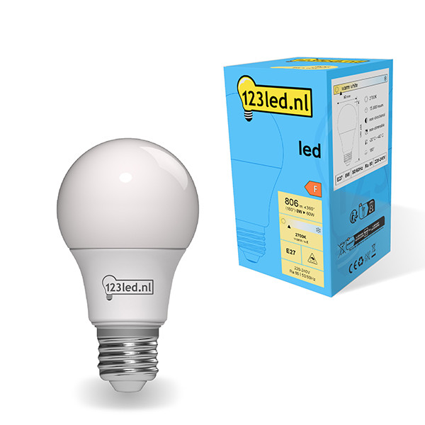 123inkt 123led E27 led-lamp peer mat 8W (60W)  LDR01762 - 1