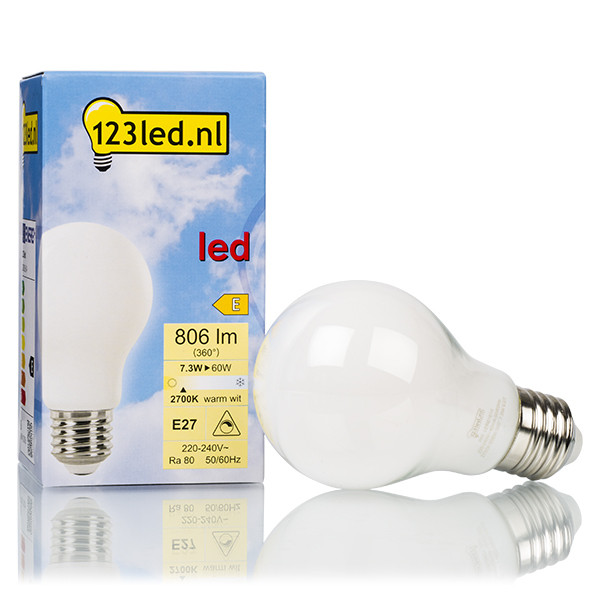 123inkt 123led E27 led-lamp peer mat dimbaar 7.3W (60W) LDR01782 LDR01614 - 1