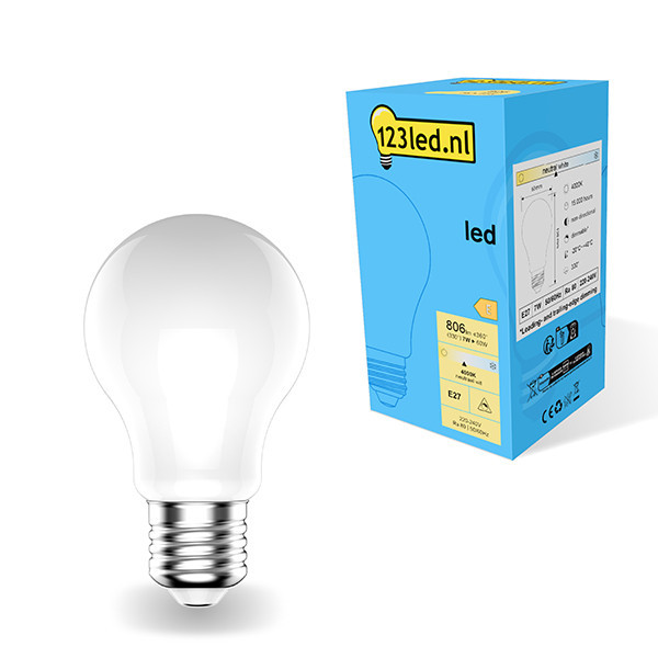 123inkt 123led E27 led-lamp peer mat dimbaar 7W (60W)  LDR01784 - 1