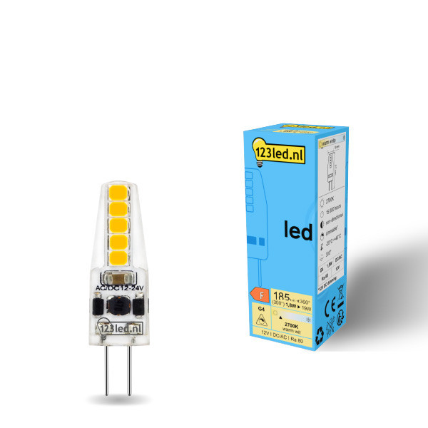 123inkt 123led G4 led-capsule dimbaar 1.8W (19W)  LDR01936 - 1