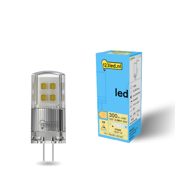 123inkt 123led G4 led-capsule dimbaar 2.5W (28W)  LDR01932 - 1