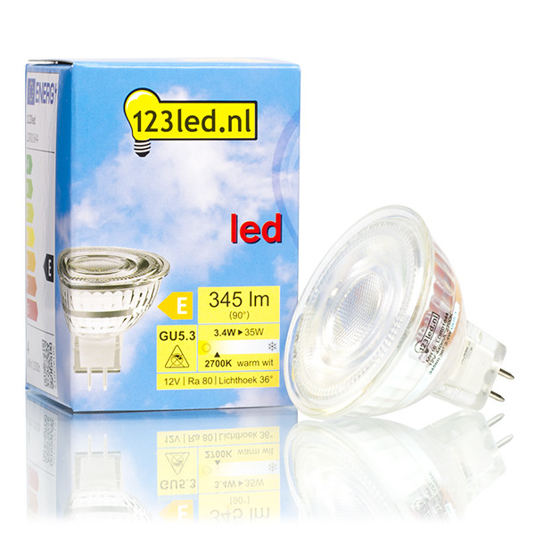 123inkt 123led GU5.3 led-spot glas 3.4W (35W)  LDR01644 - 1