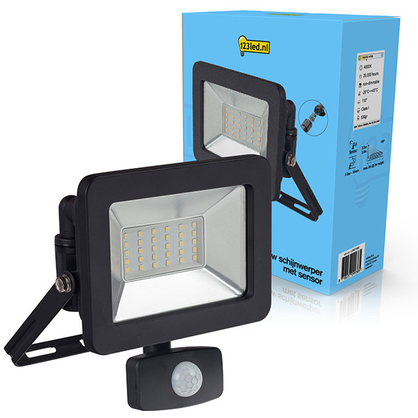 123inkt 123led breedstraler met sensor | 4000K | 3300 lumen (30W) 0310714L123 LDR01990 - 1