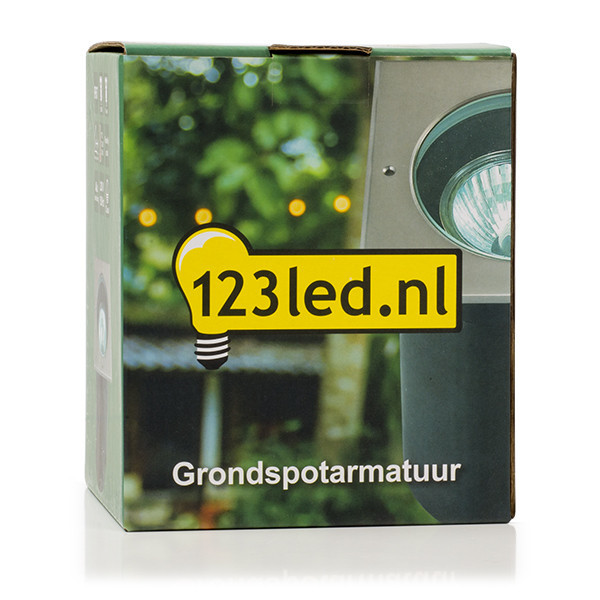 123inkt 123led grondspot Athene RVS geschikt voor 1x GU10 4022 LDR08506 - 4