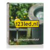 123inkt 123led grondspot Rhodos RVS geschikt voor 1x GU10 4021 LDR08505 - 4