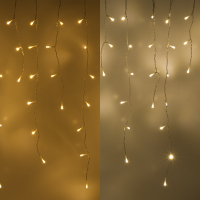 123inkt 123led ijspegelverlichting extra warm wit & wam wit transparant 12,1 meter 360 lampjes  LDR07289