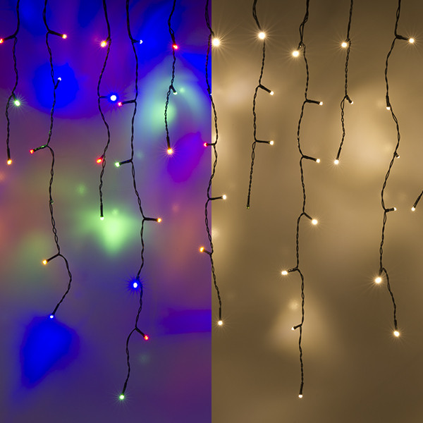 123inkt 123led ijspegelverlichting multicolor & warm wit 12.1 meter 360 lampjes  LDR07292 - 1
