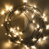 123inkt 123led kerstverlichting extra warm wit & warm wit 3,9 meter op batterijen 48 lampjes met timer  LDR07146