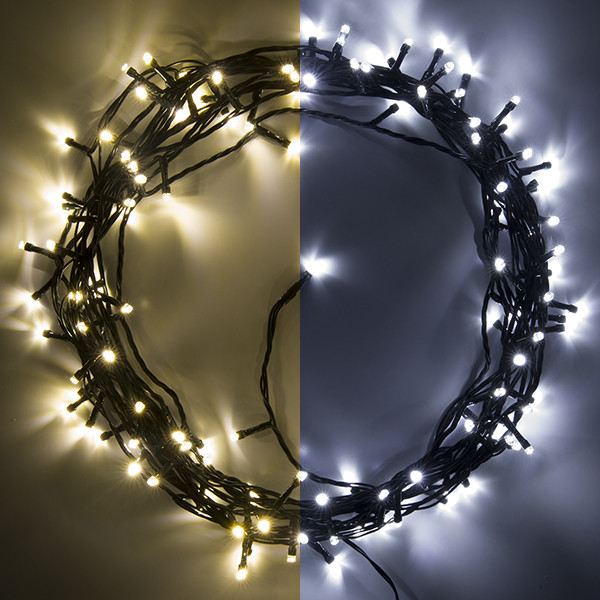 123inkt 123led kerstverlichting koud wit & warm wit 12 meter 120 lampjes  LDR07017 - 1
