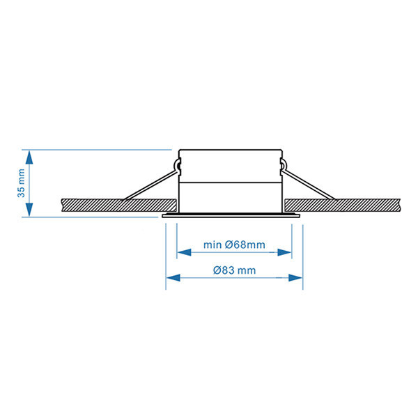 123inkt 123led led-spot armatuur GU10 wit TS6801-MW LDR08014 - 5