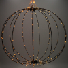 123led lichtbol kerst Ø 60 cm extra warm wit & warm wit 288 lampjes zwart