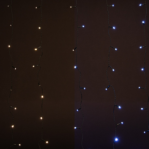 123inkt 123led lichtgordijn koud wit & warm wit 225x150 240 lampjes  LDR07028 - 1