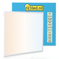 123inkt 123led paneel 60x60 cm warm wit, helder wit of koud wit | 3000-4000-6000K | 3900 lumen (30W)  LDR08712