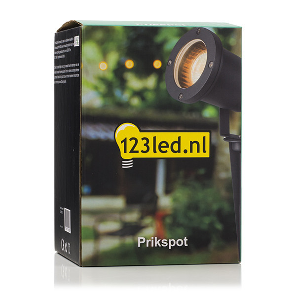 123inkt 123led prikspot Samara zwart geschikt voor 1x GU10 1131 LDR08521 - 4