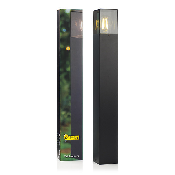 123inkt 123led tuinlantaarn Smokey zwart geschikt voor 1x E27 16152 LDR08515 - 1