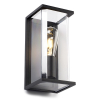 123inkt 123led wandlamp Brooklyn zwart geschikt voor 1x E27 KH1806 LDR08529 - 1