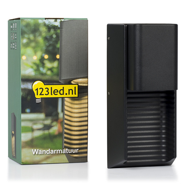 123inkt 123led wandlamp Charlotte zwart geschikt voor 1x GU10 5921 LDR08504 - 2