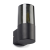 123inkt 123led wandlamp Smokey zwart rond geschikt voor 1x E27 6151 LDR08510 - 3