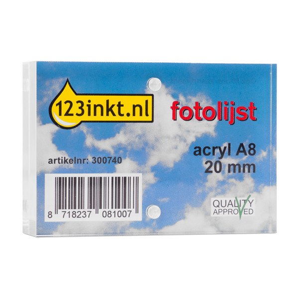 123inkt A8 fotolijst acryl 7,4 x 5,2 cm 1954605C SV12111 300740 - 1