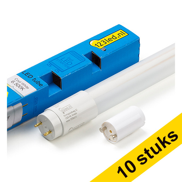 Aanbieding: 10x 123led T8 TL-buis 150 cm | 6500K | 3000 lumen (20W) LDR08615 - 1