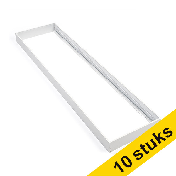 123inkt Aanbieding: 10x 123led paneel opbouwframe wit 30x120 cm  LDR08690 - 1