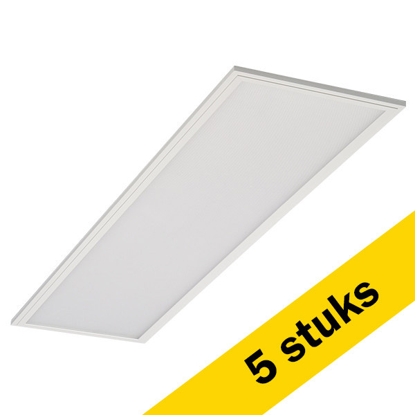 123inkt Aanbieding: 5x 123led paneel 30x120 cm koud wit | 6500K | 4000 lumen (40W)  LDR08663 - 1
