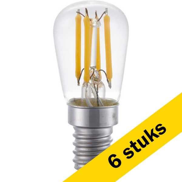 Aanbieding: 6x 123led E14 filament led-lamp buis helder dimbaar 3W (20W) LDR01450 - 1