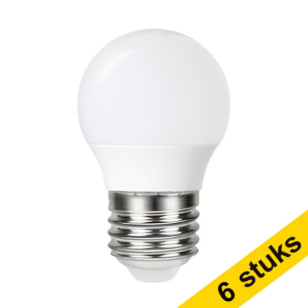 Aanbieding: 6x 123led E27 led-lamp kogel 4.9W (40W) 123inkt 123inkt.nl