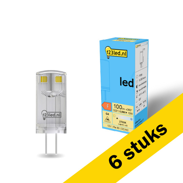 Aanbieding: 6x 123led G4 led-capsule 0.9W (10W) LDR01927 - 1
