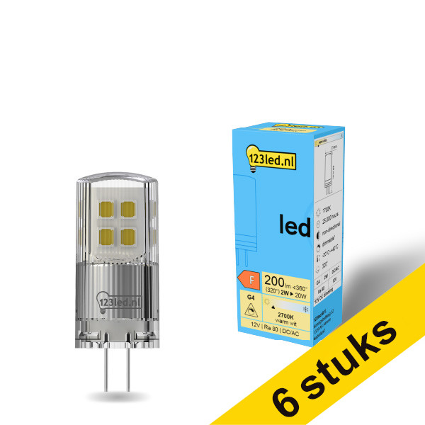 Aanbieding: 6x 123led G4 led-capsule dimbaar 2W (20W) LDR01931 - 1