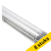 Aanbieding: 8x 123led IP65 TL-armatuur 150 cm | 4000K | 5280 lumen (22W) incl. TL-buis