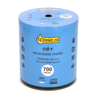 123inkt CD-R 80 min. 100 stuks op spindel 301226