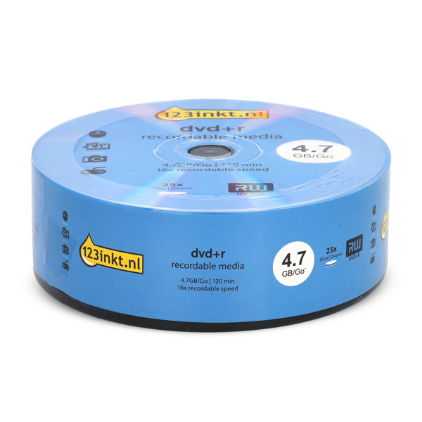 123inkt DVD+R 25 stuks op spindel 301228 - 1
