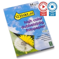 123inkt Dubbelzijdig High Color mat fotopapier 180 grams A4 (50 vel) FSC® Mix 70% C13S041569C 064025