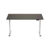123inkt Elektrische zit-sta bureau wit frame Logan blad 160 x 80 cm (2 motoren)  302624