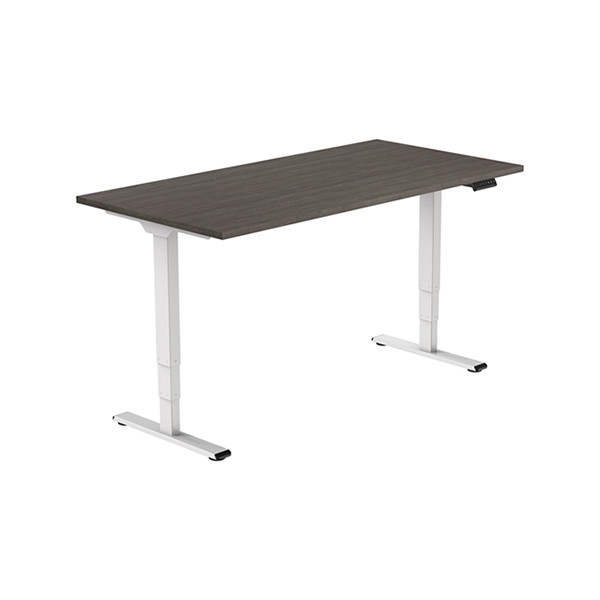 123inkt Elektrische zit-sta bureau wit frame Logan blad 160 x 80 cm (2 motoren)  302624 - 2