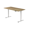 123inkt Elektrische zit-sta bureau wit frame Natuur blad 140 x 80 cm (2 motoren)  302617 - 3