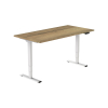 123inkt Elektrische zit-sta bureau wit frame Natuur blad 160 x 80 cm (2 motoren)  302625 - 2