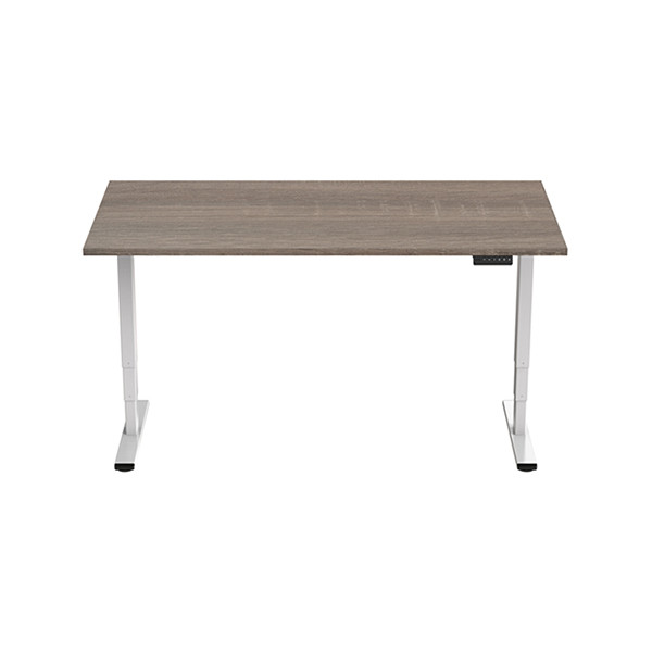 123inkt Elektrische zit-sta bureau wit frame Robson blad 140 x 80 cm (2 motoren)  302615 - 1