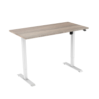 123inkt Elektrische zit-sta bureau wit frame Robson blad 160 x 80 cm (1 motor)  302657