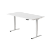 123inkt Elektrische zit-sta bureau wit frame Wit blad 140 x 80 cm (2 motoren)  302614 - 3