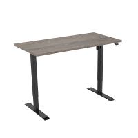 123inkt Elektrische zit-sta bureau zwart frame Logan blad 140 x 80 cm (1 motor)  302646