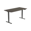 123inkt Elektrische zit-sta bureau zwart frame Logan blad 140 x 80 cm (2 motoren)  302612 - 2