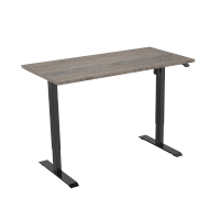 123inkt Elektrische zit-sta bureau zwart frame Logan blad 160 x 80 cm (1 motor)  302654