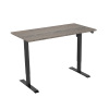 123inkt Elektrische zit-sta bureau zwart frame Logan blad 160 x 80 cm (1 motor) 302654 - 1